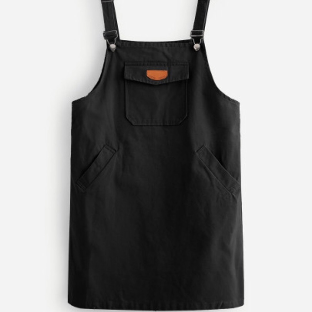 Patch Detail Pinafore Dress